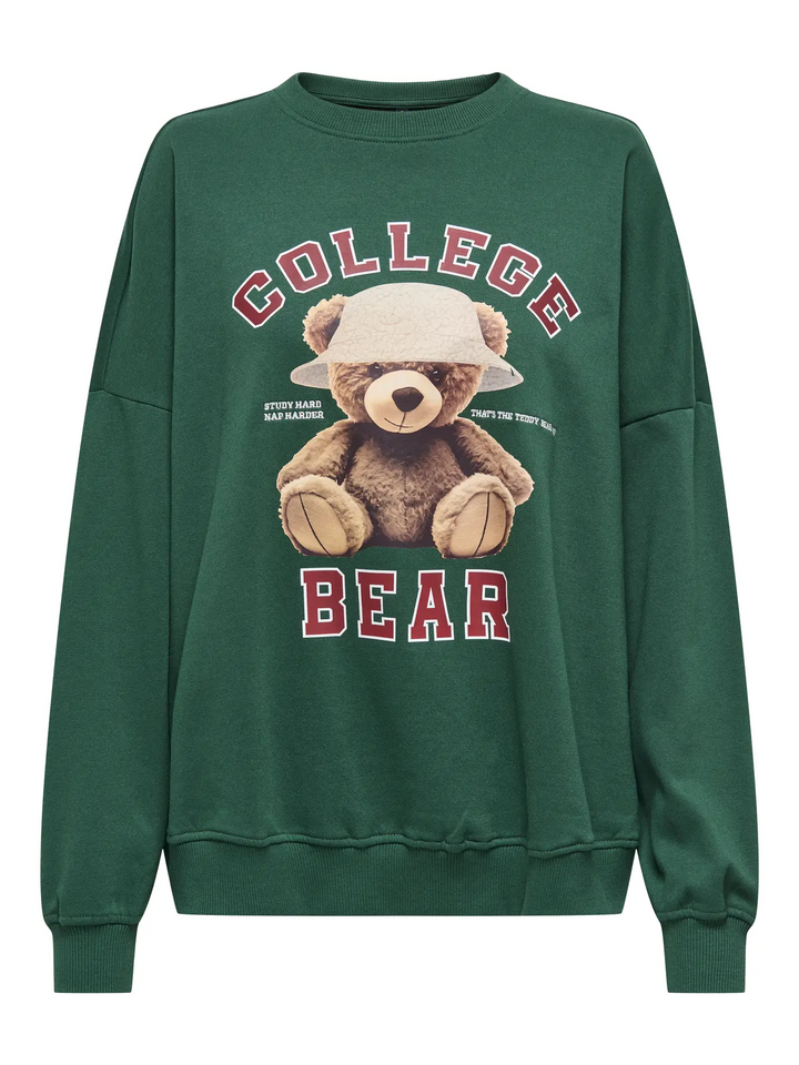 ONLBila L/S Bear o-neck swt