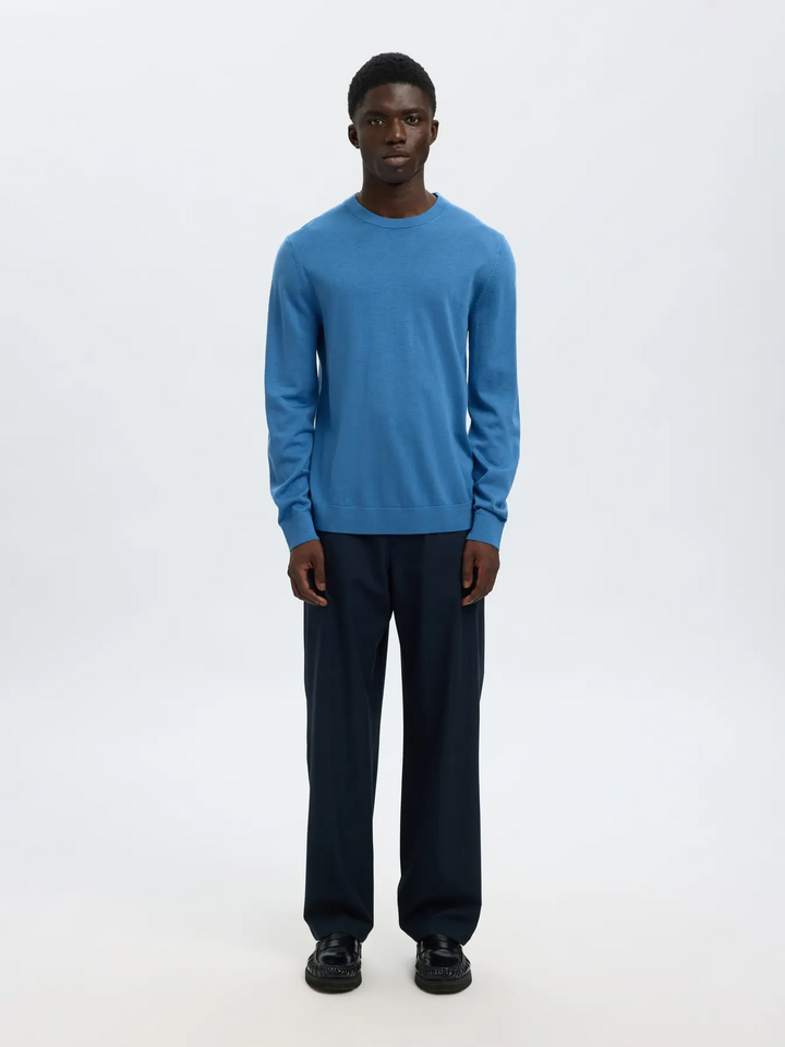 SLHTray Ls knit merino crew neck