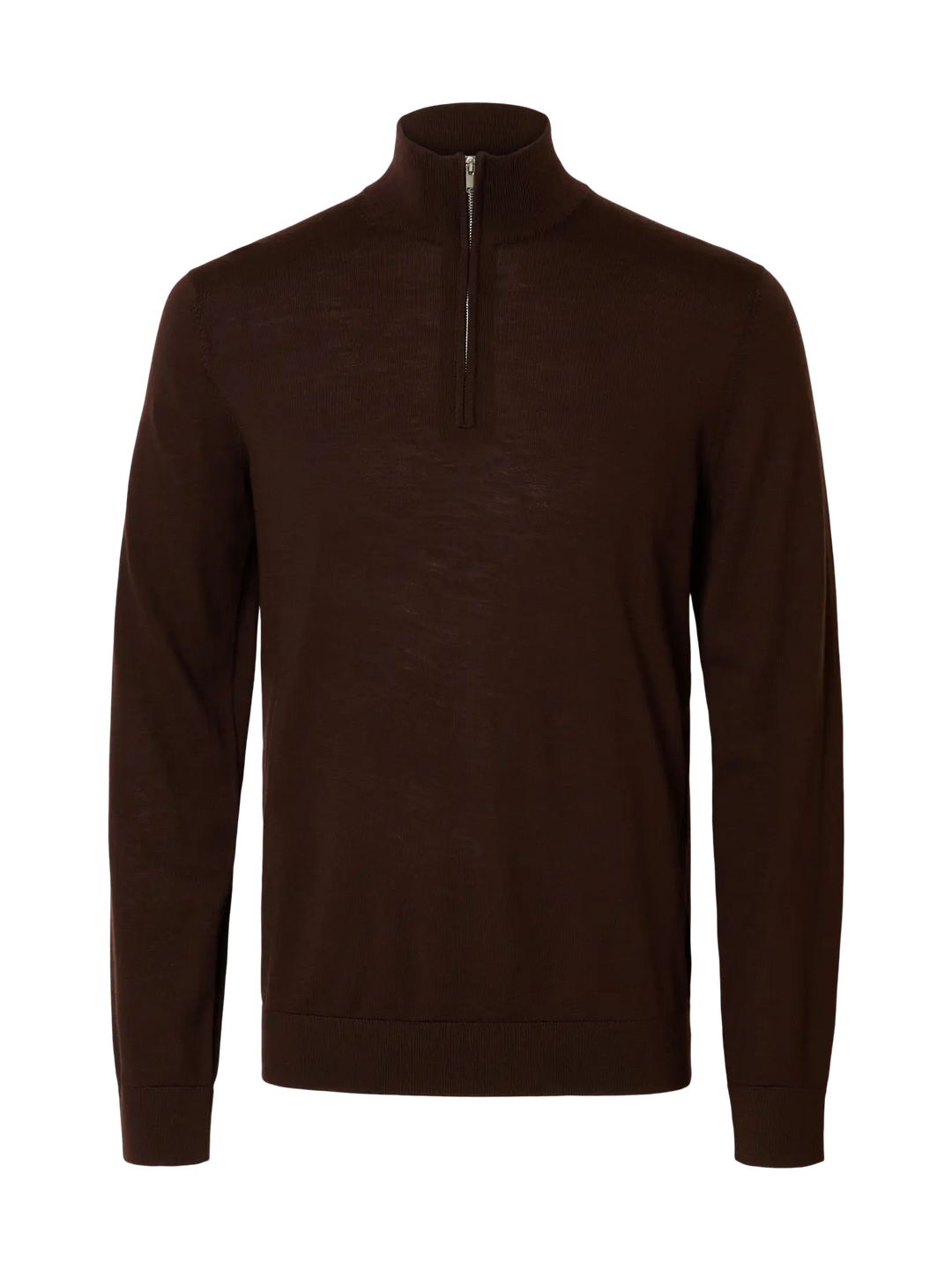 SLHTray Ls Knit merino half zip