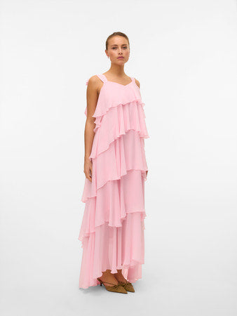 VMFelicia tiestrap ruffle maxi dress