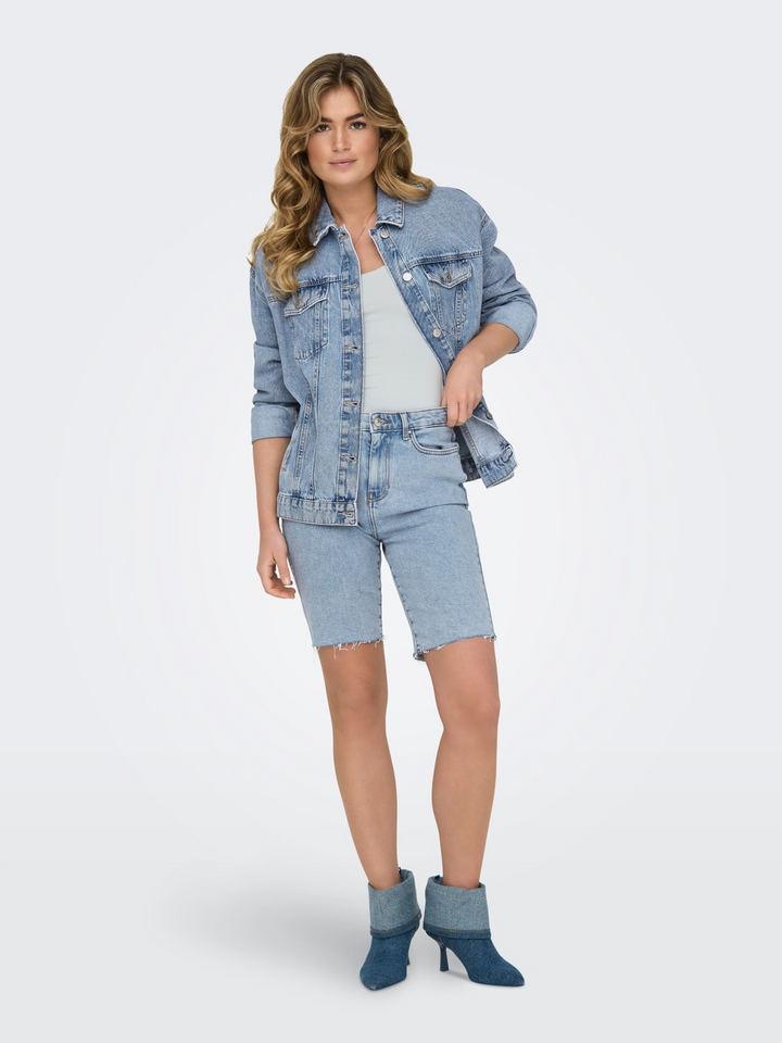 ONLEmily HW Long Denim Shorts