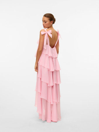 VMFelicia tiestrap ruffle maxi dress