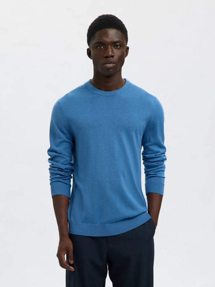 SLHTray Ls knit merino crew neck