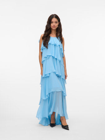 VMFelicia tiestrap ruffle maxi dress