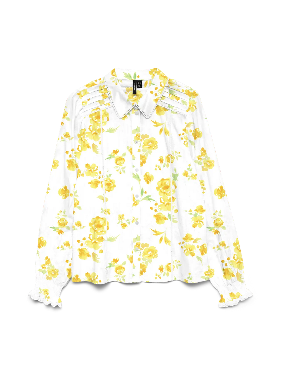 VMGry LS Detail Lace Shirt