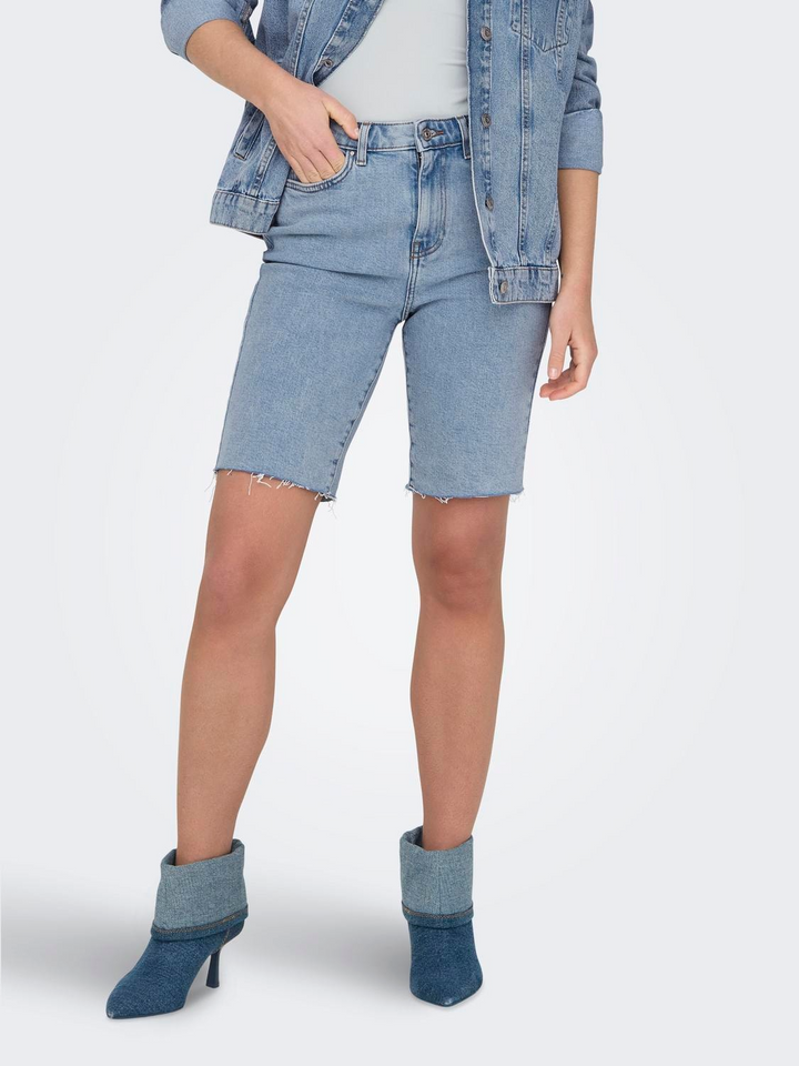 ONLEmily HW Long Denim Shorts