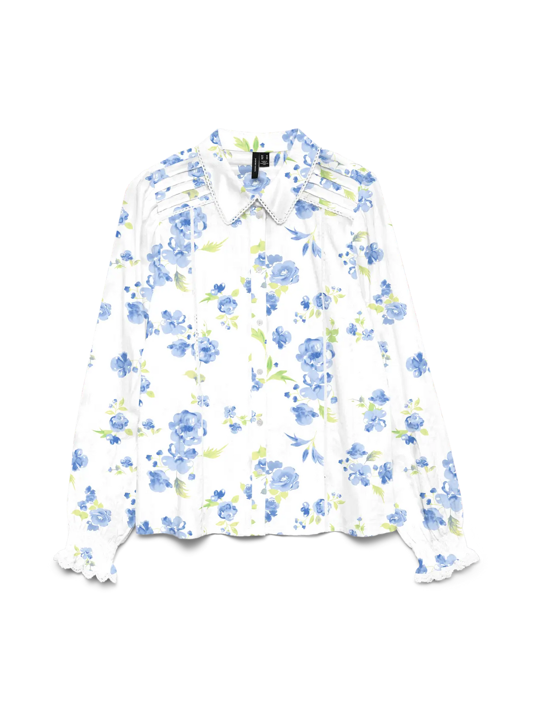 VMGry LS Detail Lace Shirt