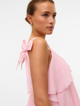 VMFelicia tiestrap ruffle maxi dress