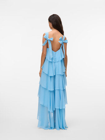 VMFelicia tiestrap ruffle maxi dress