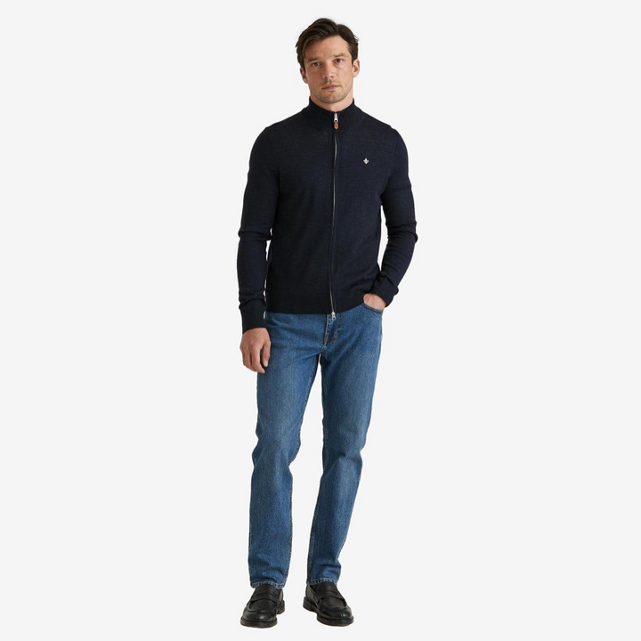 Merino Zip Cardigan