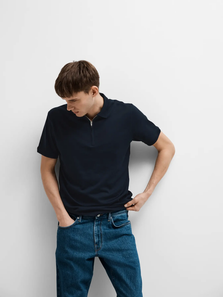 SLHFave Zip Polo