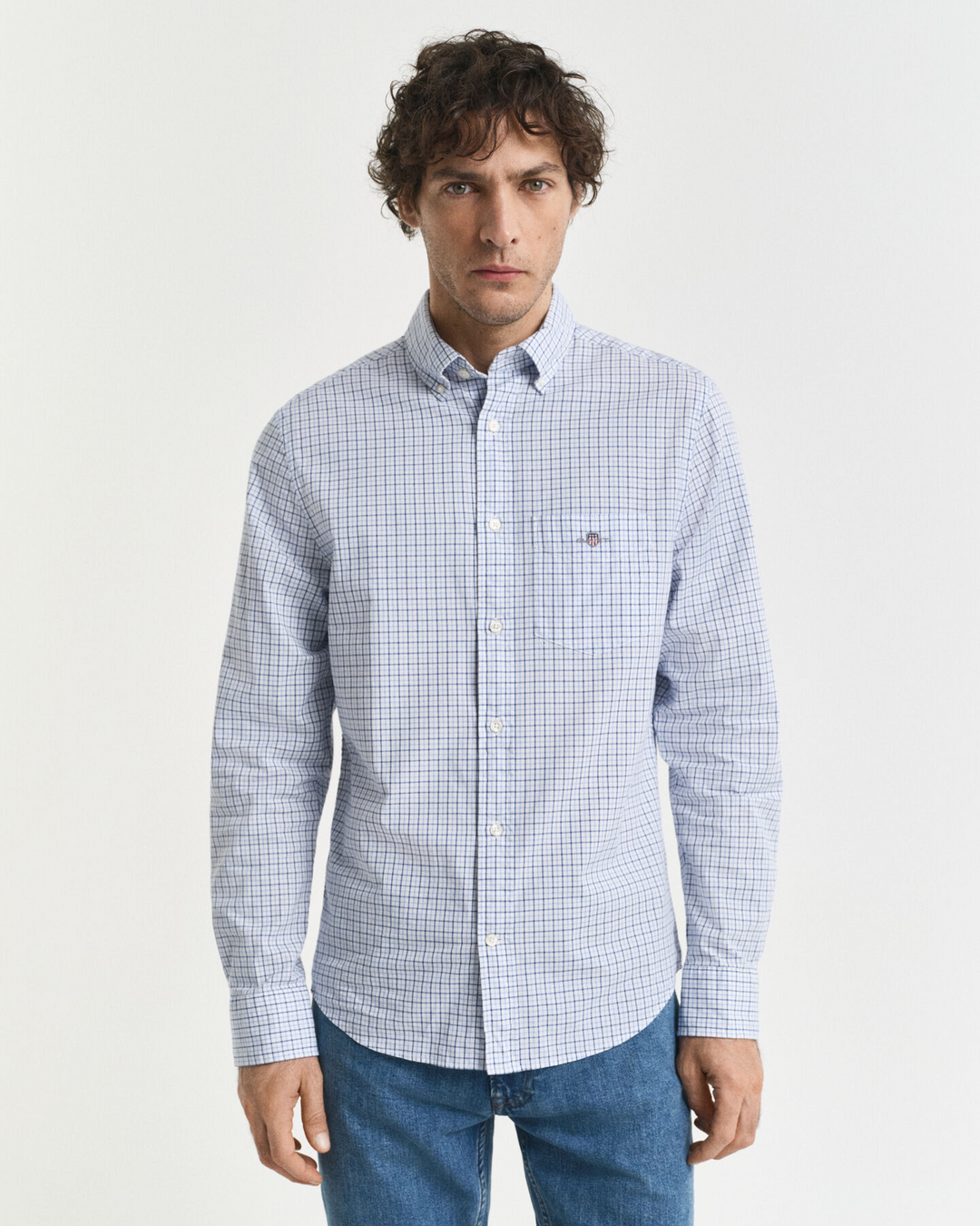 Reg Classic Poplin Micro Check