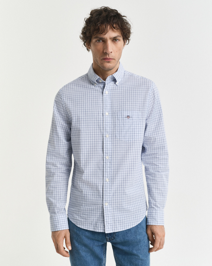 Reg Classic Poplin Micro Check