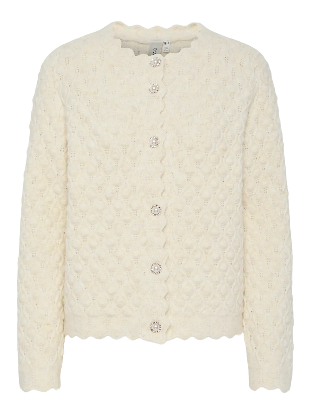 YASBUBBLE LS KNIT CARDIGAN S. NOOS