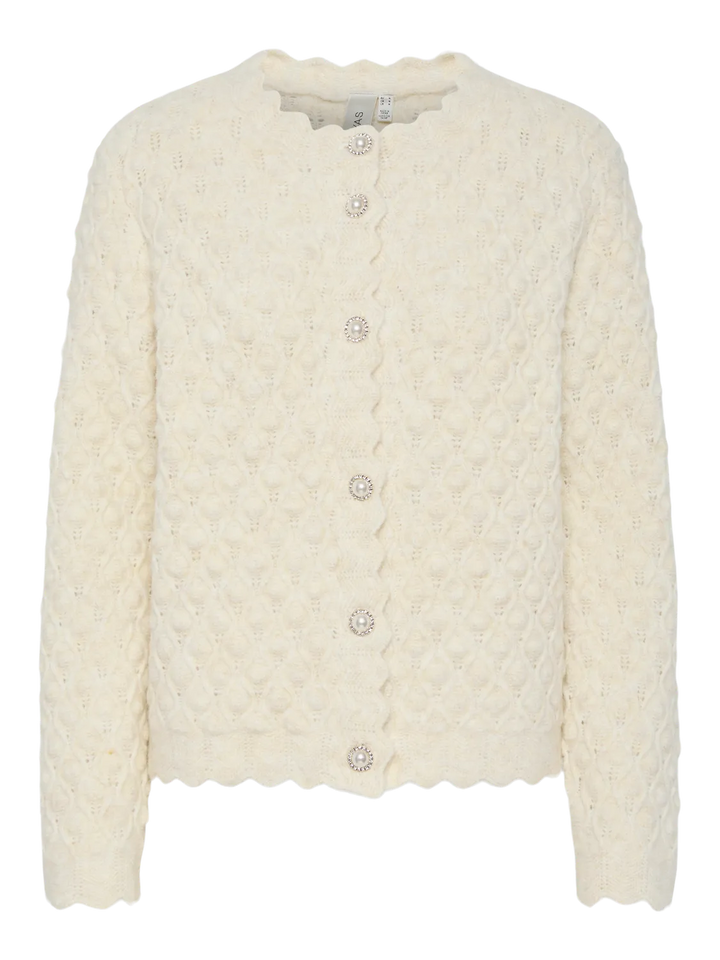 YASBUBBLE LS KNIT CARDIGAN S. NOOS