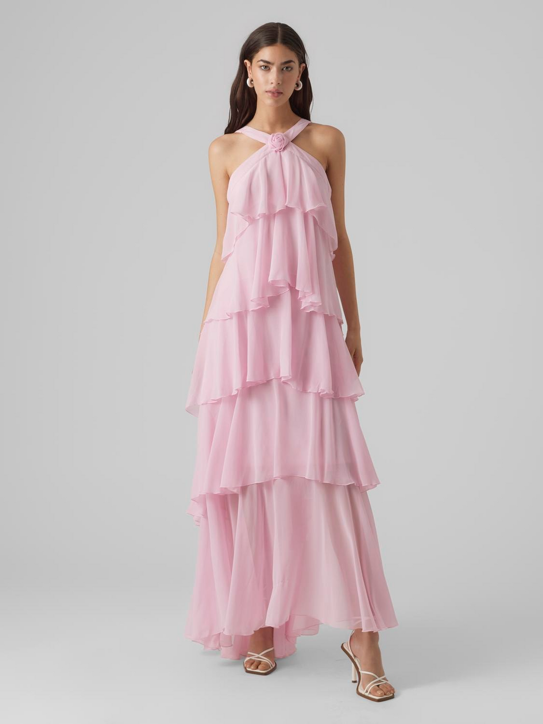 VMFelicia SL Ruffle Maxi Dress