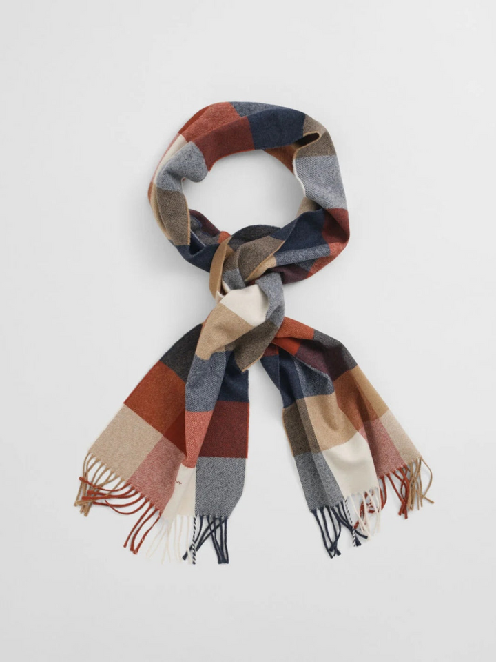 Wool Multi Checked Scarf