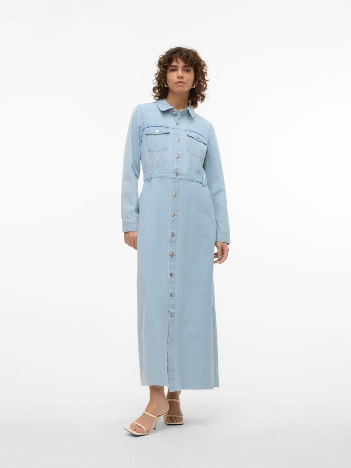 VMMolly LS Ank Denim Dress