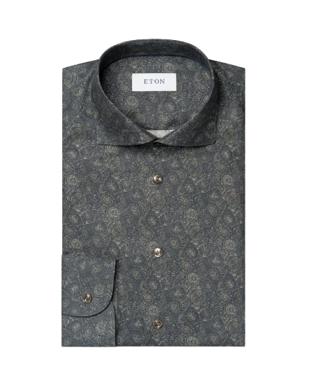 Contemporary Motif Signature Twill Shirt