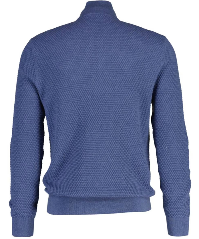 Texured Cotton Merino Half Zip