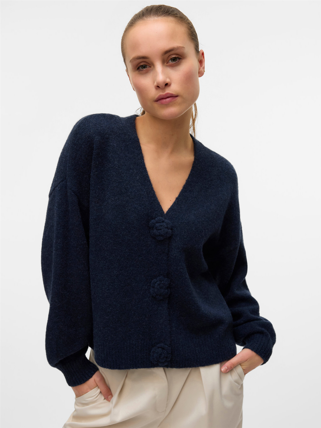 VMCecily Ls v-neck cardigan