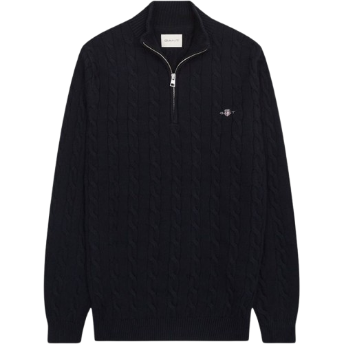 Cotton Cable Half Zip