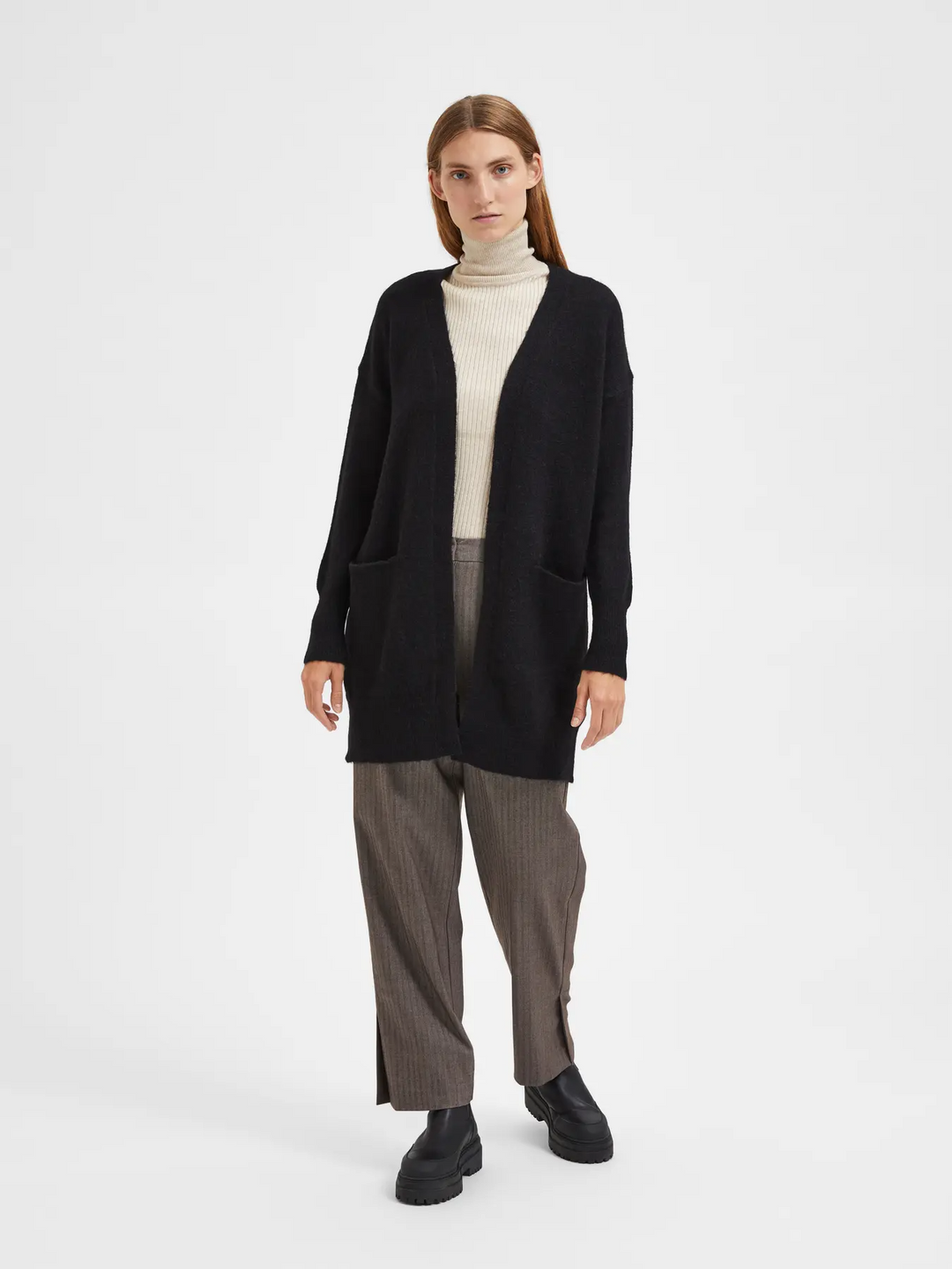 SFLulu LS Knit Long Cardigan