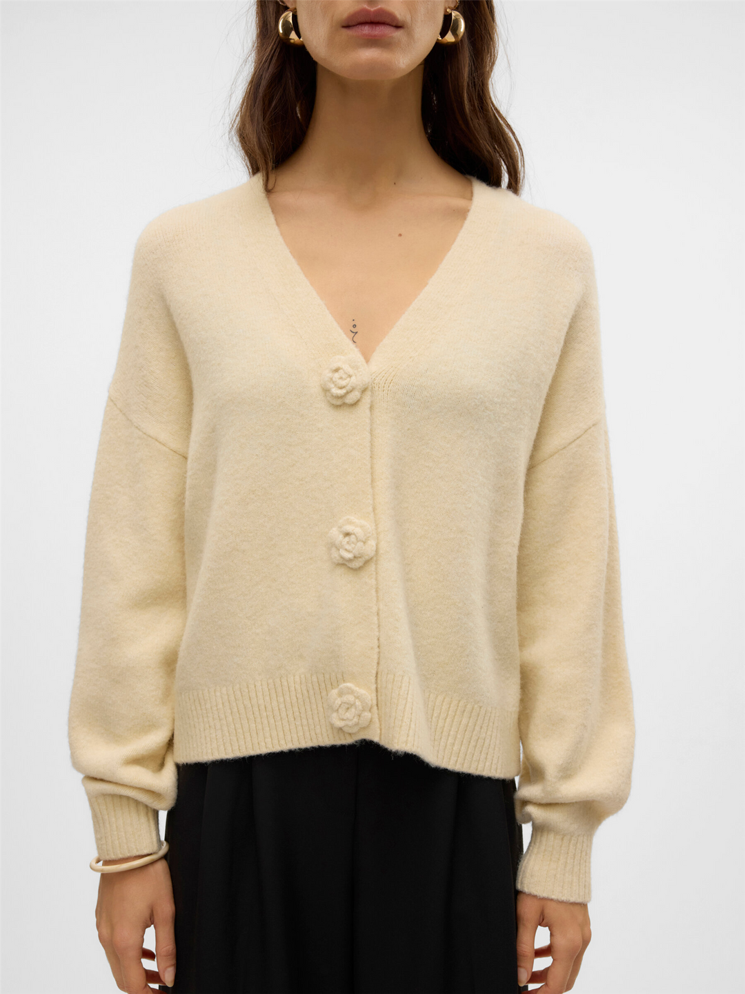 VMCecily Ls v-neck cardigan