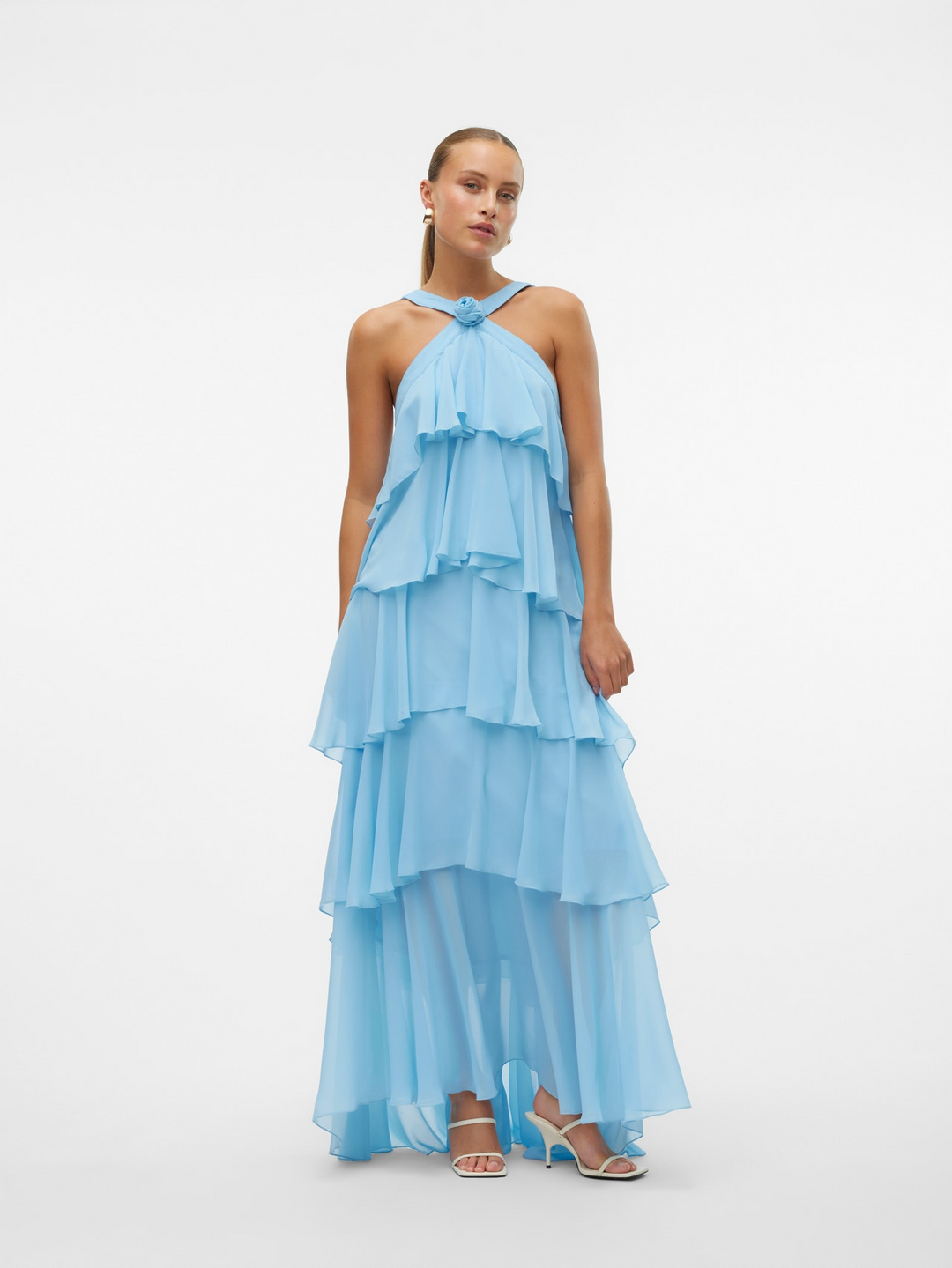 VMFelicia SL Ruffle Maxi Dress