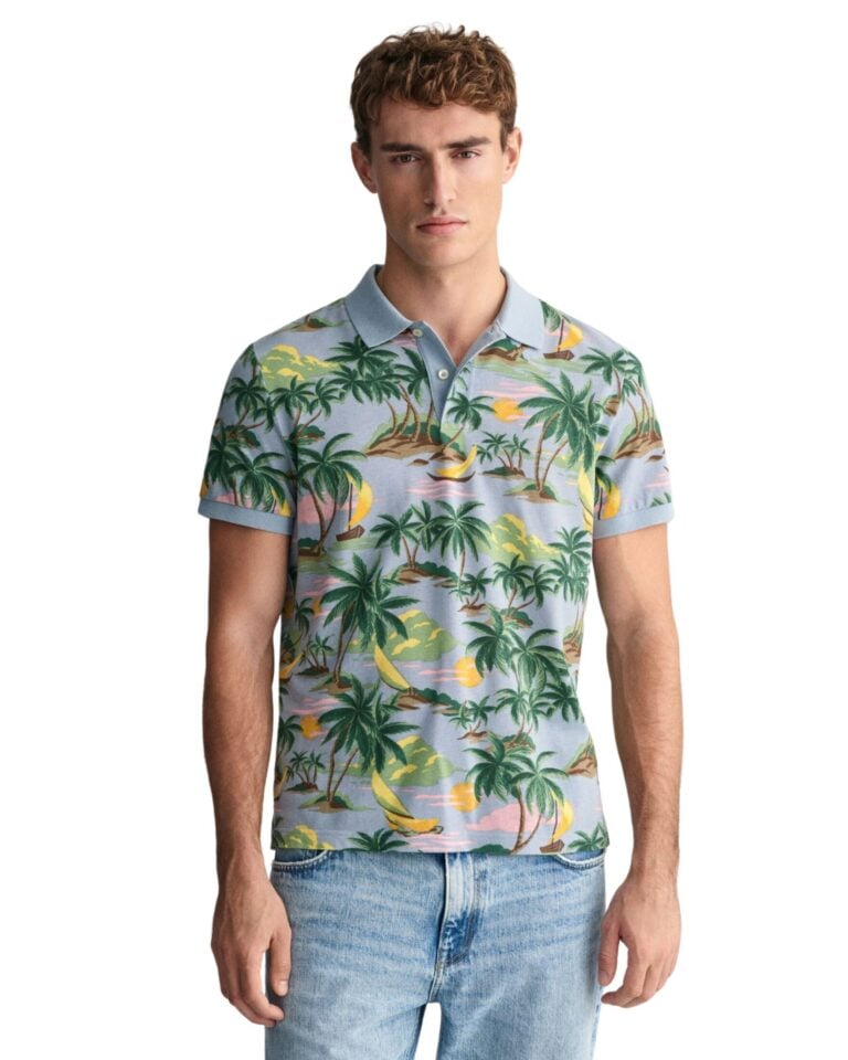 Hawaii Print Polo