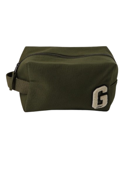 G Badge Cotton Canvas Washbag