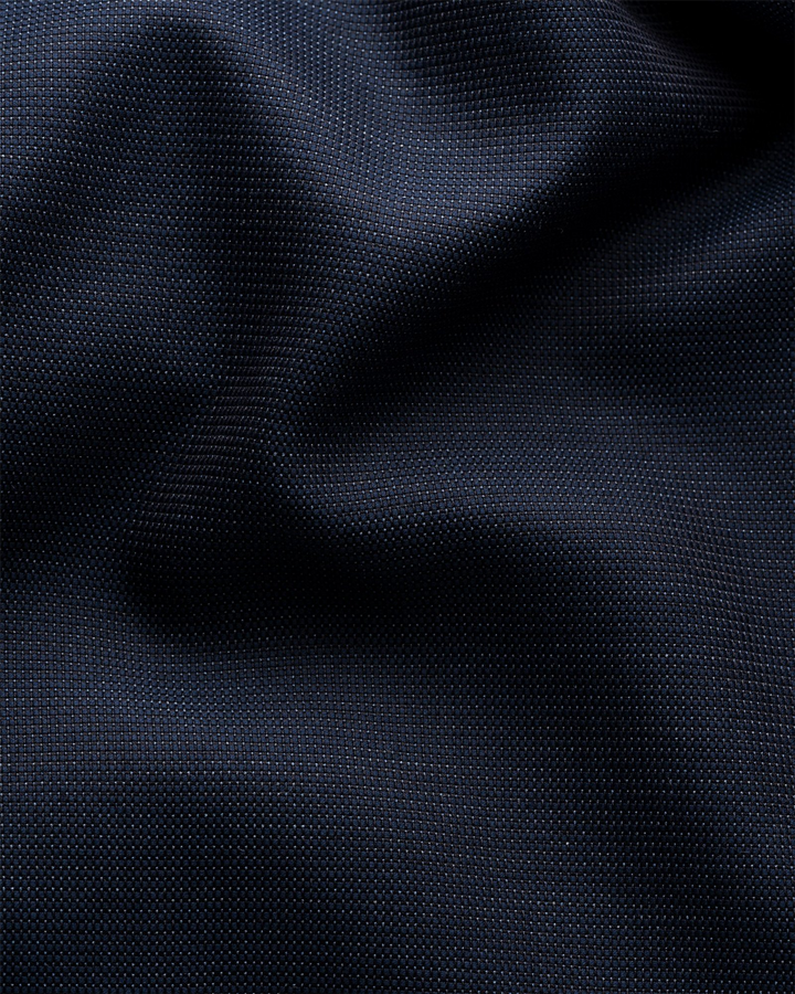 Contemporary Navy blue Striped Melange Signature Twill Shirt