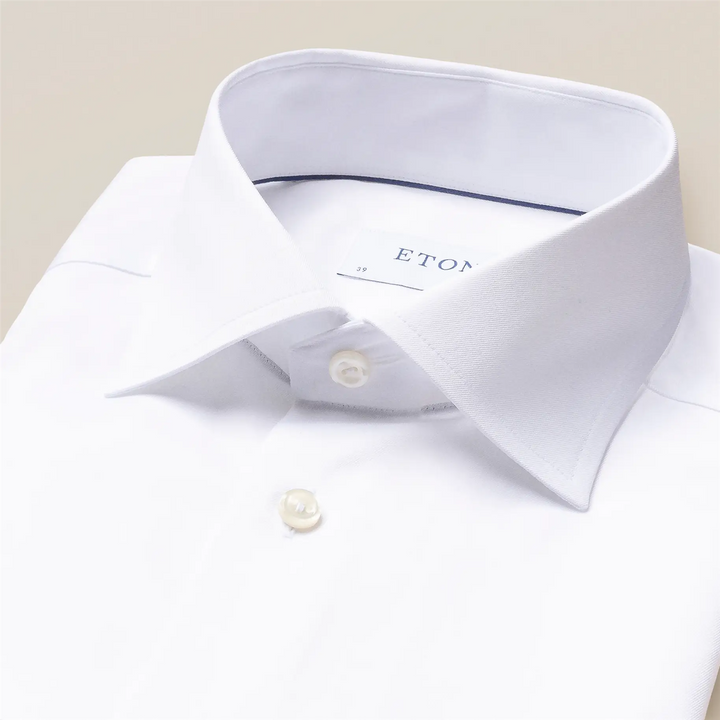 White Signature Twill Shirt Contemporary Fit
