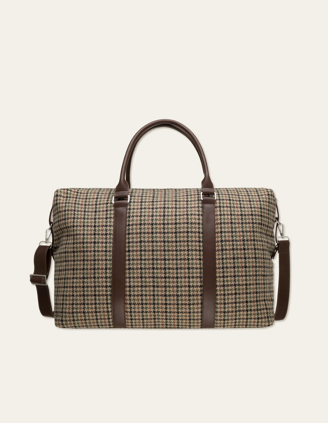 Houndstooth Wool Weekend bag