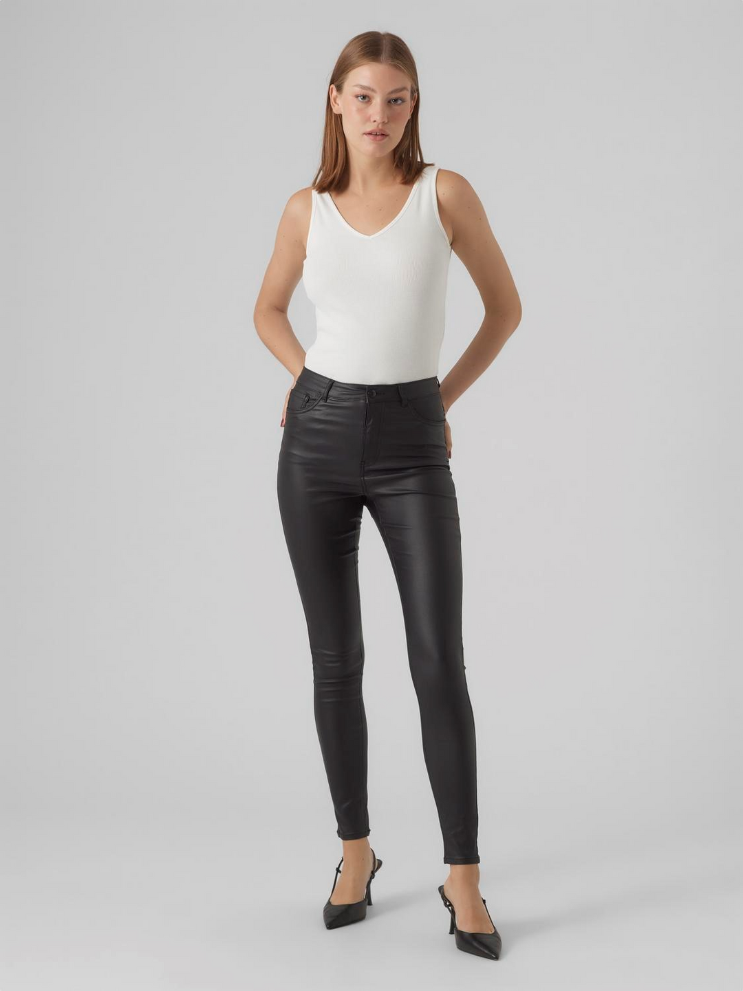 VmSophia Hr Skinny Coated Pants