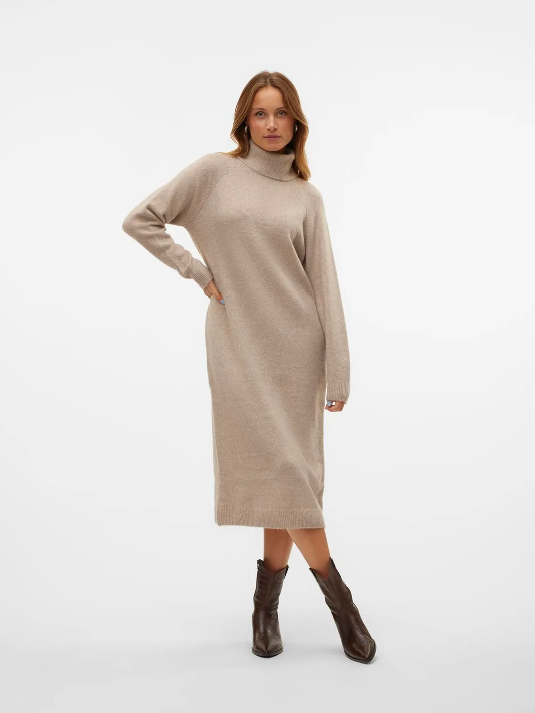 VMMarwa LS High Neck Calf Knit