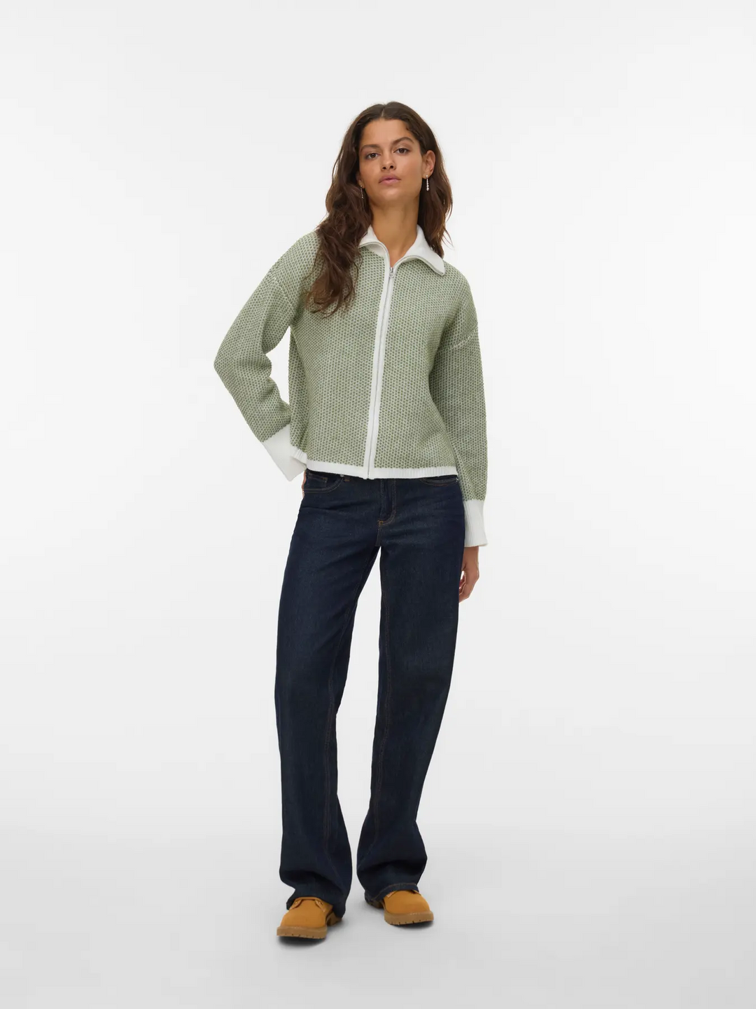 AWOllie LS Zip Cardigan