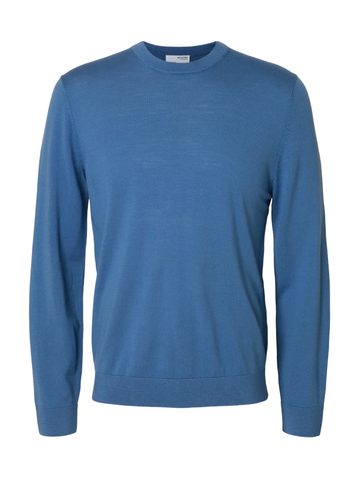 SLHTray Ls knit merino crew neck