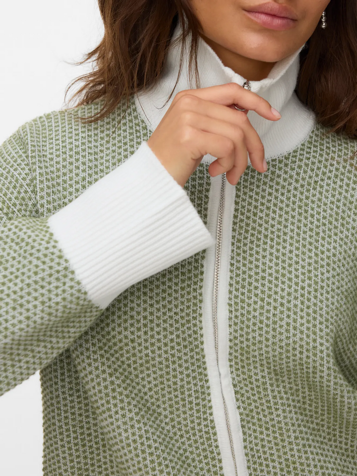 AWOllie LS Zip Cardigan