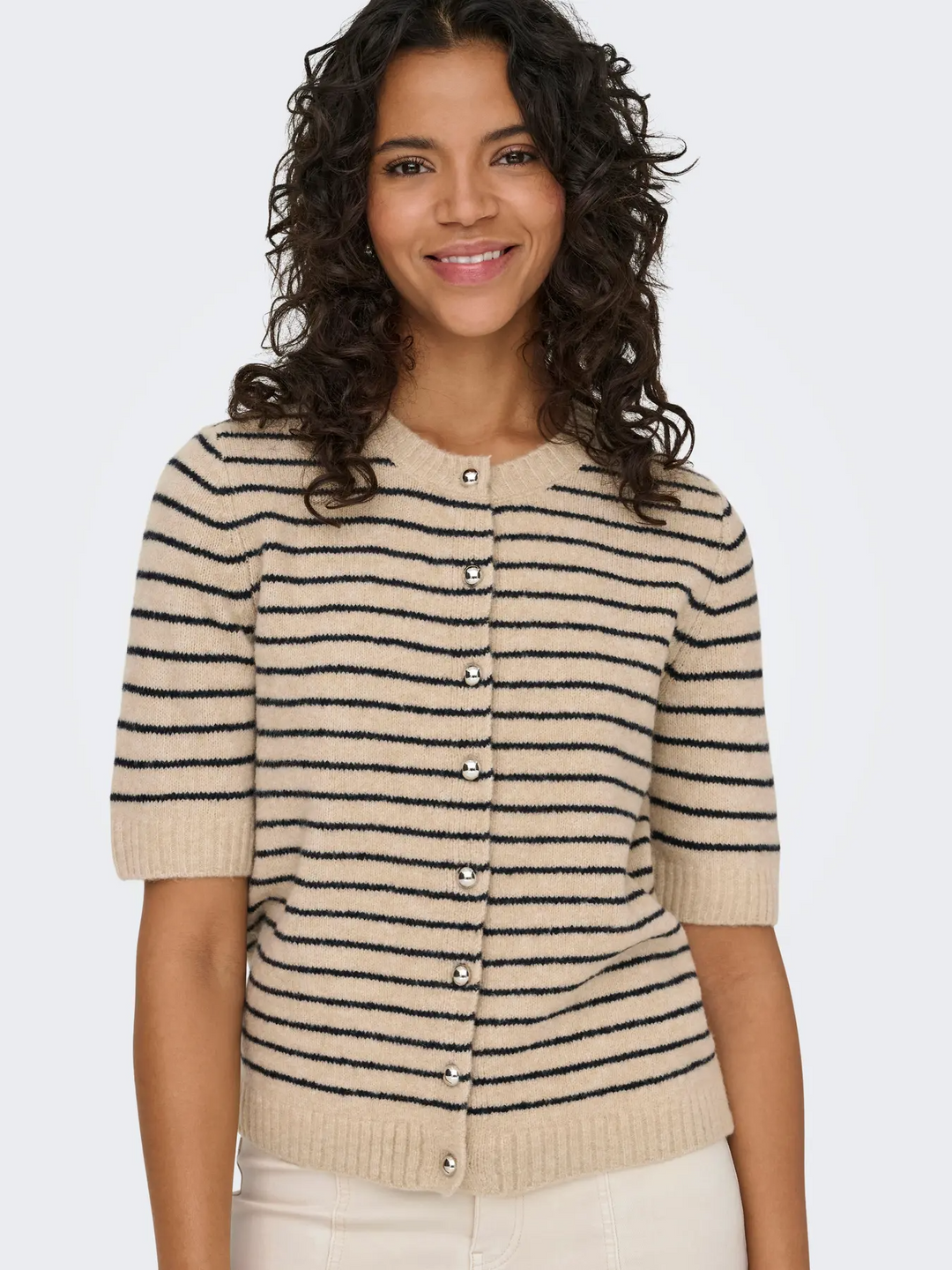 ONLChester Life SS Stripe Cardigan