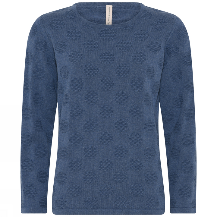 "Dotted" o-neck pullover