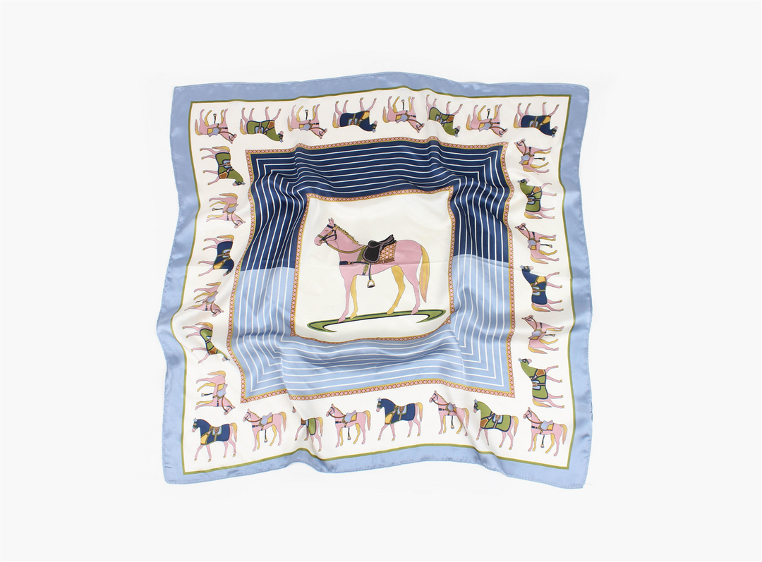 Skjerf med Hester 70x70