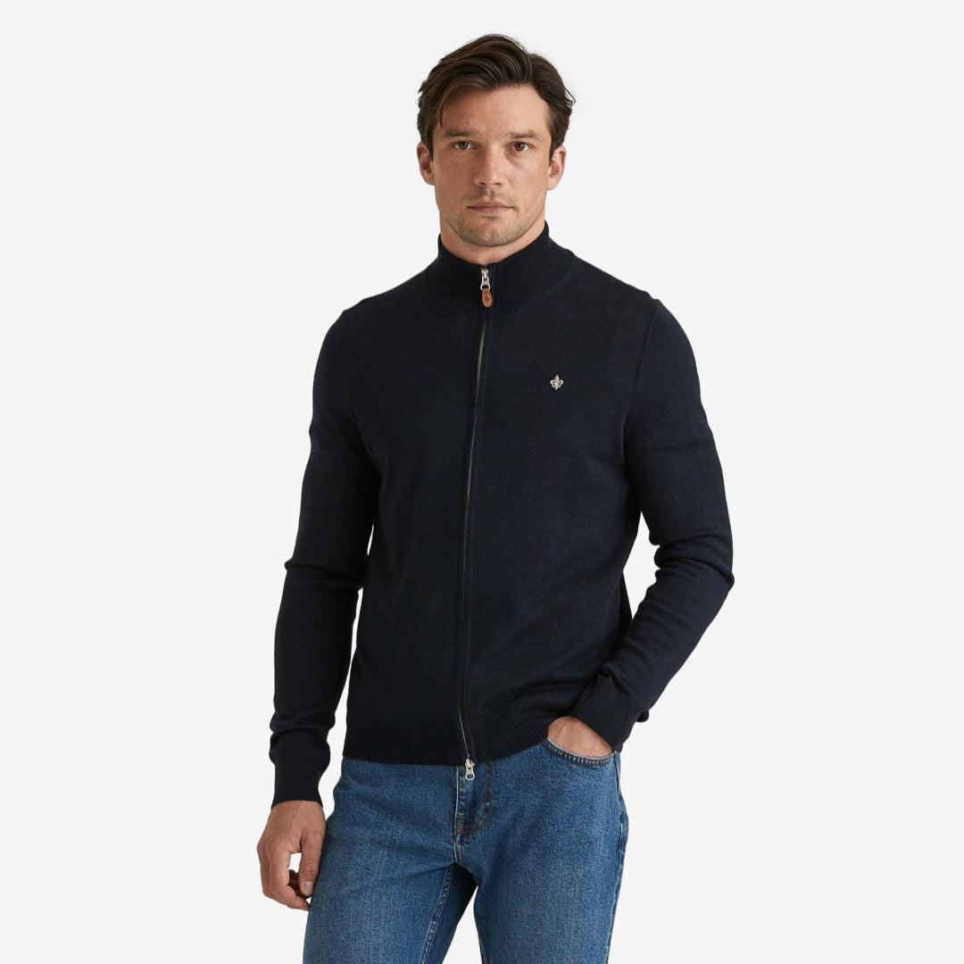 Merino Zip Cardigan