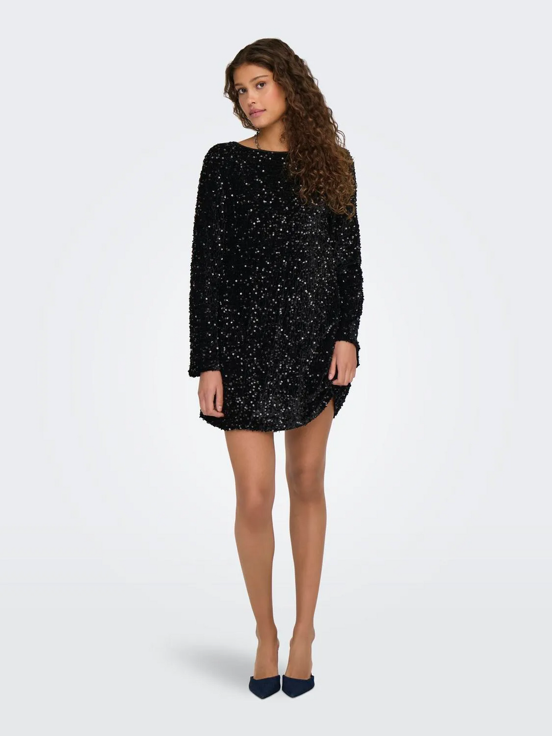 ONLAnika Sequin LS Bow Dress