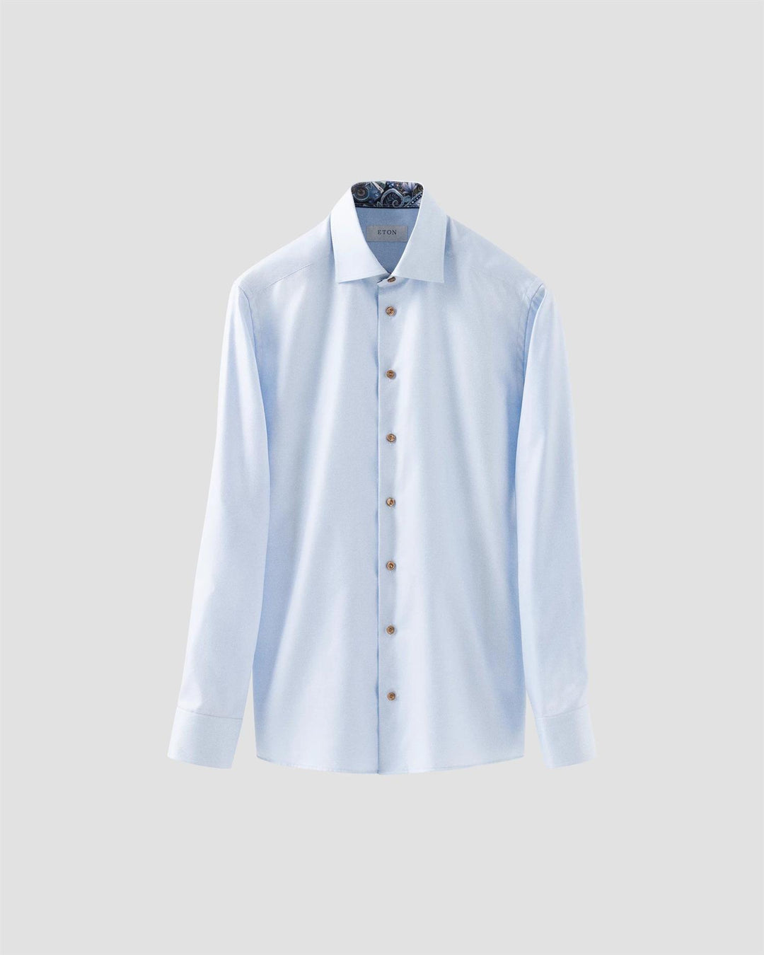 CONTEMPORARY Light Blue Geometric Effect Textured Twill Shirt