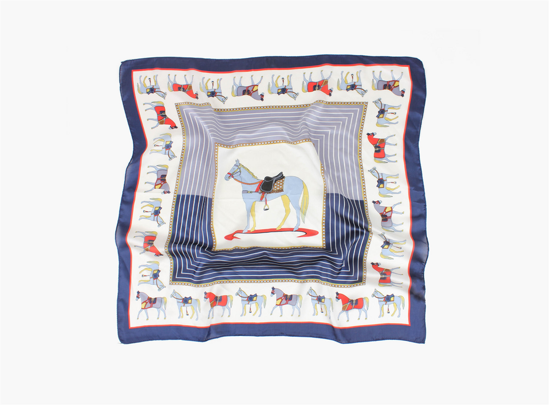 Skjerf med Hester 70x70