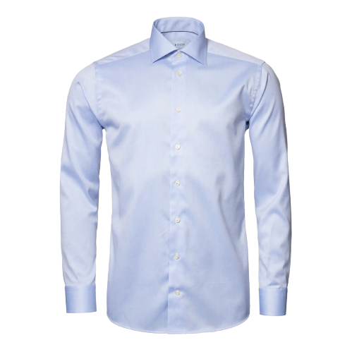 Light Blue Signature Twill Shirt Slim Fit