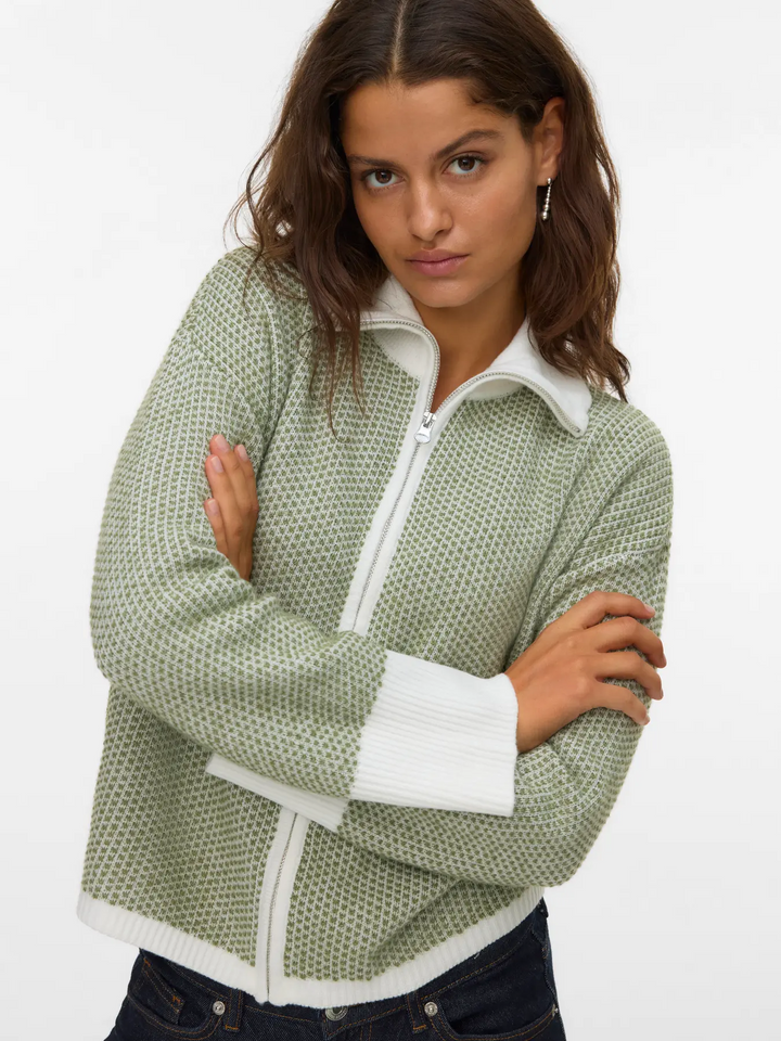 AWOllie LS Zip Cardigan