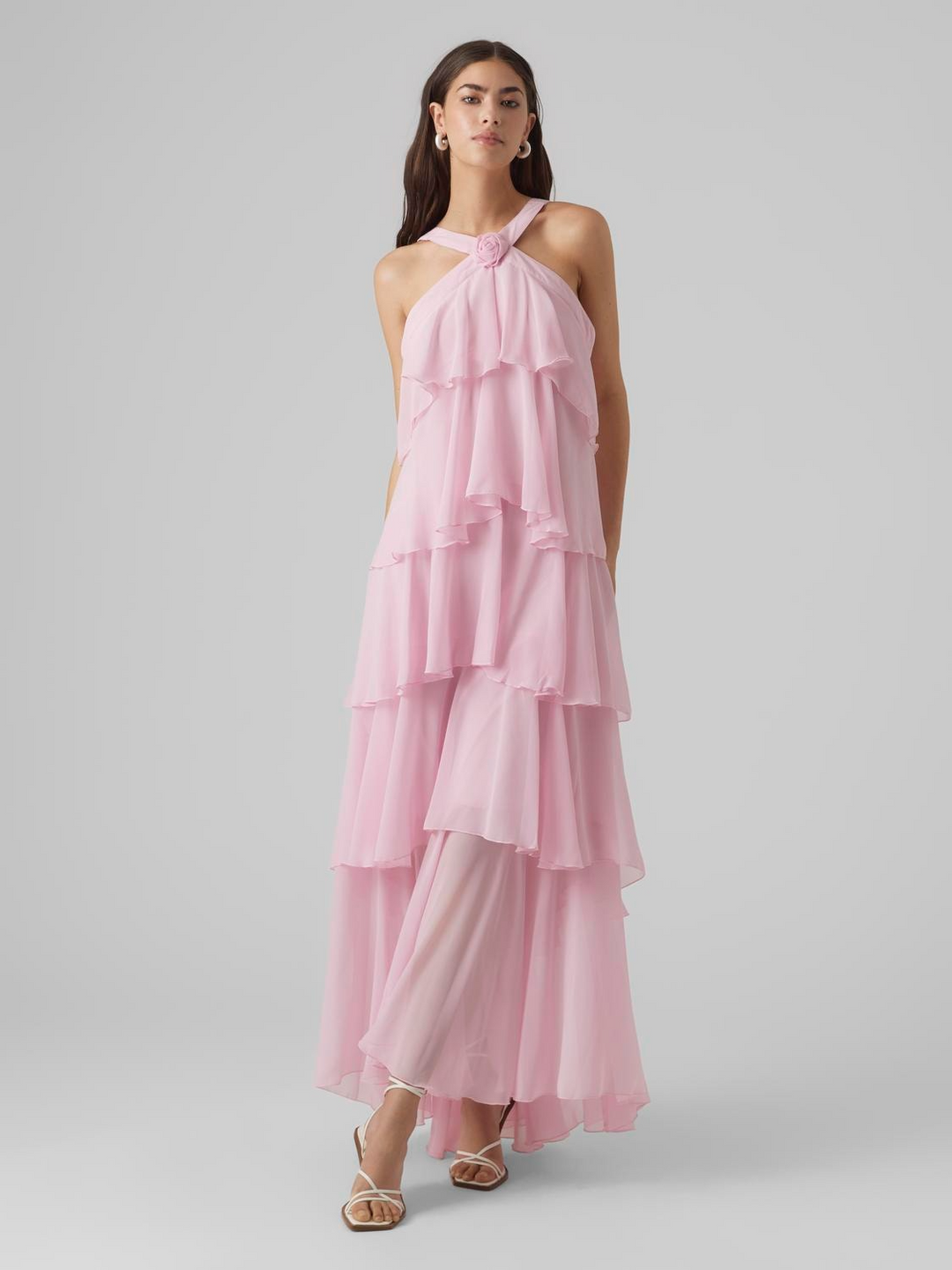 VMFelicia SL Ruffle Maxi Dress