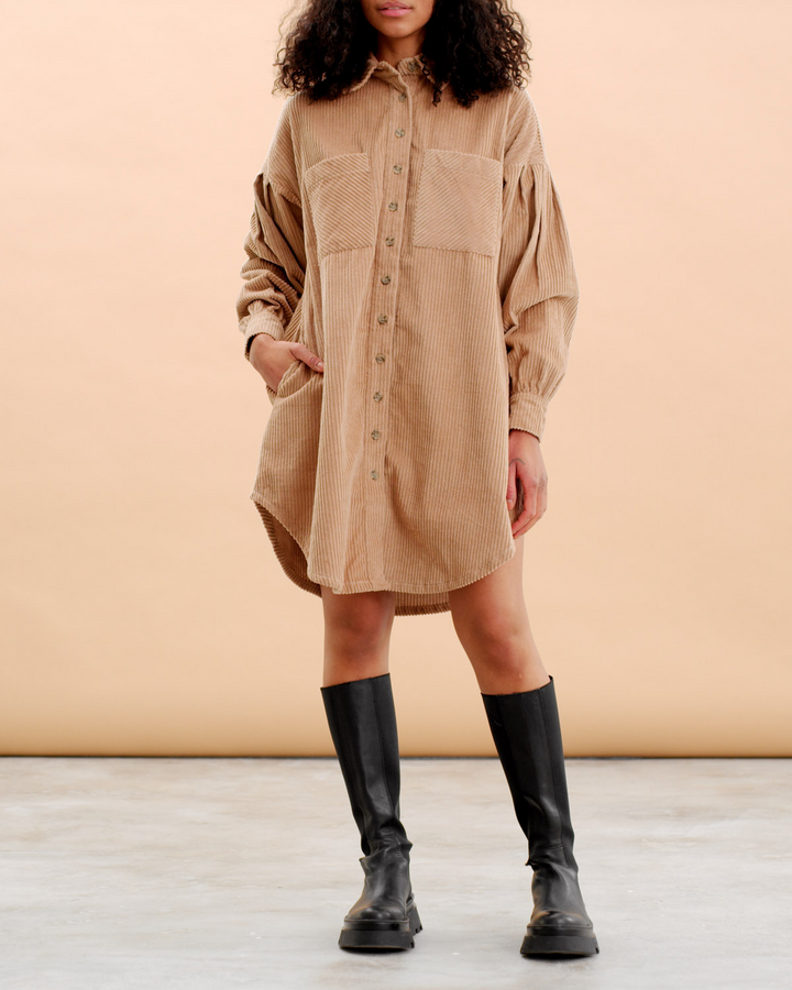 Corduroy Shirt Dress